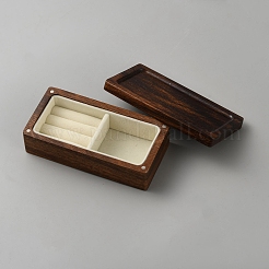 Tragbare Mini-Aufbewahrungsboxen aus Walnussholz für Schmuckringe mit magnetischem Deckel&nbsp;AJEW-WH0816-504