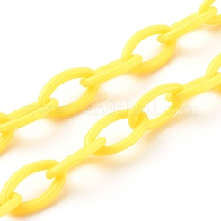 13 stücke 13 farben personalisierte abs kunststoff kabelkette halsketten&nbsp;NJEW-JN03483