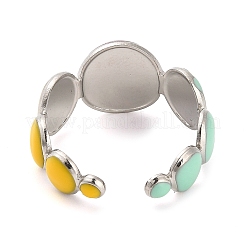 Bague de manchette ouverte en acier inoxydable 304&nbsp;RJEW-F160-07P-01