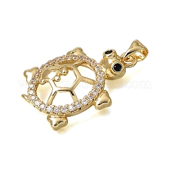 Pendenti in zirconi neri con micro pavè di ottone&nbsp;CU-CBA637A-05G-B
