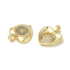 Colgante micropavé cubic zirconia de latón&nbsp;KK-C058-15G