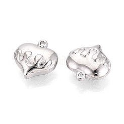 Ciondoli a forma di cuore in acciaio inossidabile 304&nbsp;STAS-T067-43P