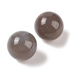 Perline a sfera in agata grigia naturale senza foro&nbsp;G-K353-04C-06