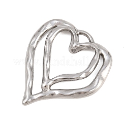 Anhänger aus gehämmertem 304 Edelstahl&nbsp;STAS-D264-06C-P