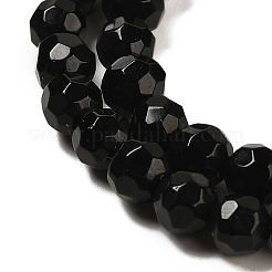 Natürliche schwarze Obsidian Perlen Stränge&nbsp;G-Z068-B10-02