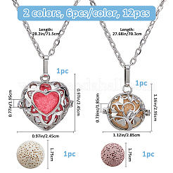 2 sac de 2 styles de kits de fabrication de colliers en laiton à faire soi-même&nbsp;NJEW-FH0001-25B