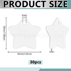 30 Stück blanke doppelseitige Wärmeübertragungs-Aluminiumanhänger&nbsp;DIY-BC0014-63B