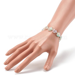 Bracelets stretch faits main de millefiori au chalumeau&nbsp;BJEW-JB06371-05