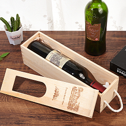 Boîte à vin rouge en bois&nbsp;OBOX-WH0008-08
