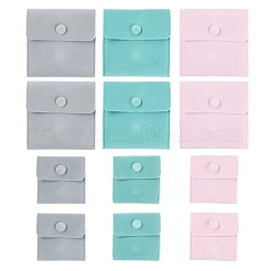 6pcs 6 quadratische Samtschmuckbeutel im Stil&nbsp;TP-LS0001-06