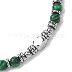 Verstellbare Armbänder aus 304 Edelstahl mit Edelsteinperlen&nbsp;FS-WG23DE2-06