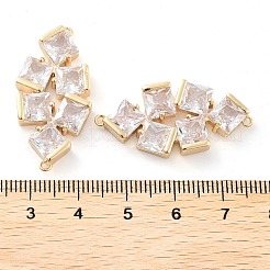 Verbindungsanhänger aus klarem Messing mit Pavé-Fassung&nbsp;KK-Q811-03KCG