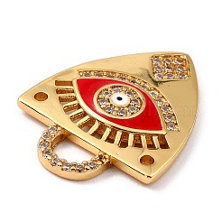 Pendentifs en laiton zircon cubique transparent&nbsp;ZIRC-I054-21G