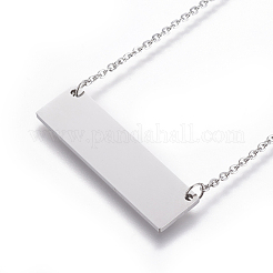 Colliers pendentifs en acier inoxydable 304 anti-ternissement&nbsp;NJEW-E141-20P