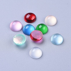 Durchscheinende Harz-Cabochons&nbsp;X-RESI-S361-8mm-M