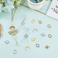 32 Stück 8 Stile Edelstahl Hohlverbinder Charms&nbsp;STAS-SC0010-10