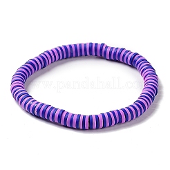 Set di braccialetti elastici da surfista heishi in argilla polimerica 7 pz 7&nbsp;BJEW-SW00088-04