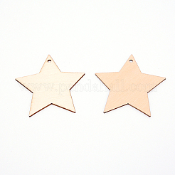 Ornements de noël en bois bricolage inachevés&nbsp;WOOD-WH0112-17