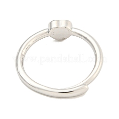 Herz-Ringe mit Natursteinen und verstellbaren Steinen&nbsp;RJEW-Q818-02P