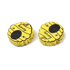 Cuentas de madera schima impresas&nbsp;WD-CBA91F0-02