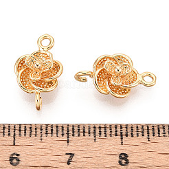Messing Blumenverbinder Charms&nbsp;KK-T078-17G