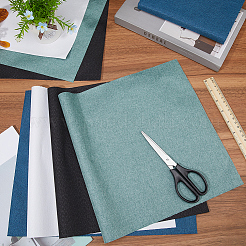 8 Blatt 4 Farben Leinen Buchhüllen&nbsp;DIY-CP0010-67B