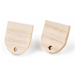 Boucles d'oreilles en bois de frêne&nbsp;EJEW-N017-011K
