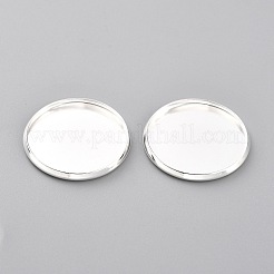 Cabochonfassungen aus Edelstahl 304&nbsp;STAS-Y001-12G-S