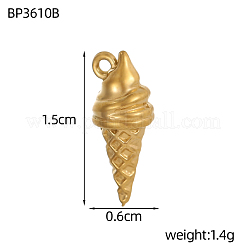 Breloques en acier inoxydable 304&nbsp;STAS-OY019-82G