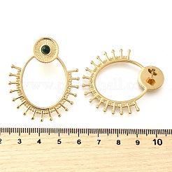 Orecchini ovali in acciaio inossidabile 304&nbsp;EJEW-D315-05G