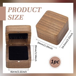 Coffrets cadeaux magnétiques avec anneau en bois&nbsp;CON-WH0086-146