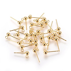 Accesorios para pendientes con forma de bola de acero inoxidable 304&nbsp;STAS-P227-17G