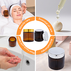 2 pot de crème en verre rechargeable de 2 couleurs&nbsp;CON-GF0001-19B