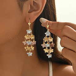 Pendientes de aro huecos de latón&nbsp;XQ6023-5