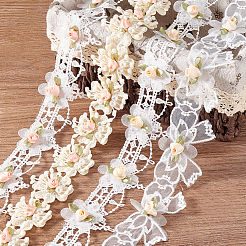 4 Yards 4 Stile Organza-Blumen-Spitzenbesatz&nbsp;SRIB-GA0001-10