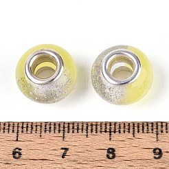 Perline europee rondelle in resina trasparente&nbsp;RESI-N044-02K
