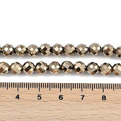 Fili di perline di ematite sintetica non magnetica elettrolitica&nbsp;G-H072-B01-01