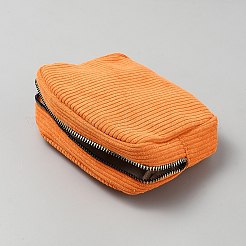 Kosmetiktaschen mit Reißverschluss aus Cordstoff&nbsp;AJEW-WH20017-50C