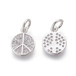 Ottone micro spianare fascino zirconi&nbsp;ZIRC-J021-02P-RS