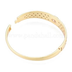 Ovaler Armreif mit Zirkonia&nbsp;BJEW-G651-10G-04