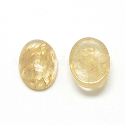 Cabochon di vetro di pietra di anguria sintetica&nbsp;X-G-R415-14x10-39