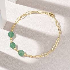 Braccialetti a catena con graffetta in ottone&nbsp;GG-CBA37F5-02G-01