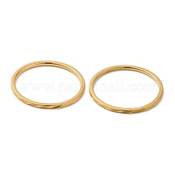 Ionenplattierung (IP) 304 Edelstahl glatte Bandringe&nbsp;RJEW-I101-01D-G