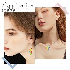 16 pièces 8 styles pendentifs en résine transparente sur le thème de l'océan&nbsp;RESI-YW0004-97