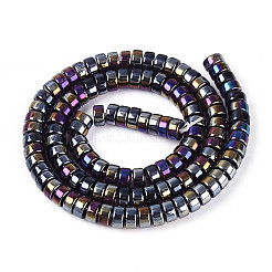 Fili di perline di vetro trasparente placcato ab colore&nbsp;GLAA-T026-3x6mm-T11