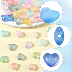 360 Stück 11 Farben mattierte transparente Acrylperlen&nbsp;OACR-FS0002-30
