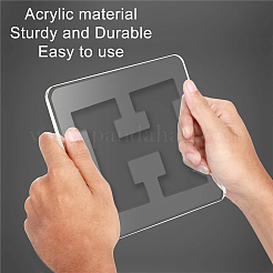 Handarbeitsvorlage für Acrylohrringe&nbsp;TOOL-WH0156-003