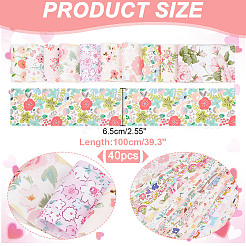 Baumwollstoffe mit Blumenmuster&nbsp;DIY-WH0588-11A