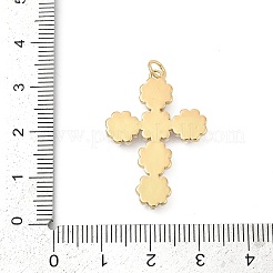 Perlenanhänger aus Messing und ABS-Kunststoff&nbsp;KK-U058-10G