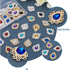 40 Stück Cabochons aus Zinklegierung in 20 Stilen&nbsp;FIND-BC0003-18